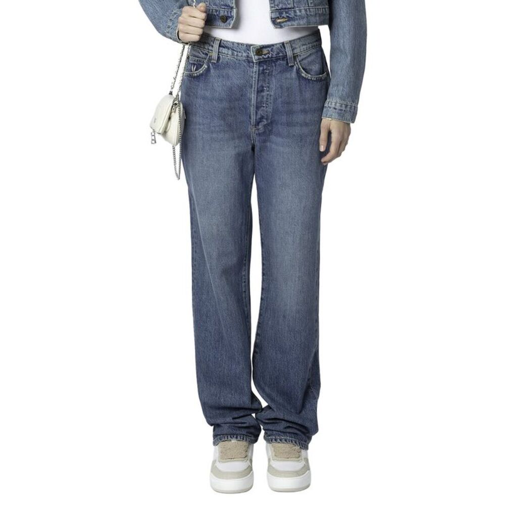 Zadig & Voltaire Womens  The Stevie Rip Beep Beep 90S Jeans